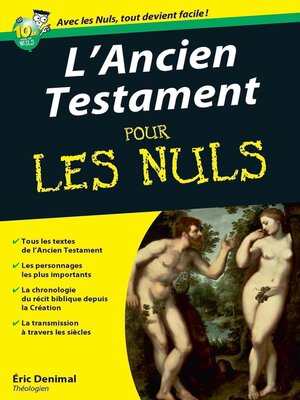 cover image of L'Ancien testament Pour les Nuls